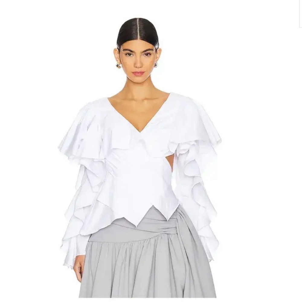 NWT REVOLVE x Magno Montero Nyxia Shirt in WhitE, size S